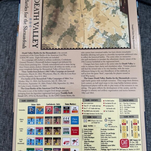 Death Valley: Battles for the Shenandoah (open, unpunched) GMT Games - Picture 6 of 16